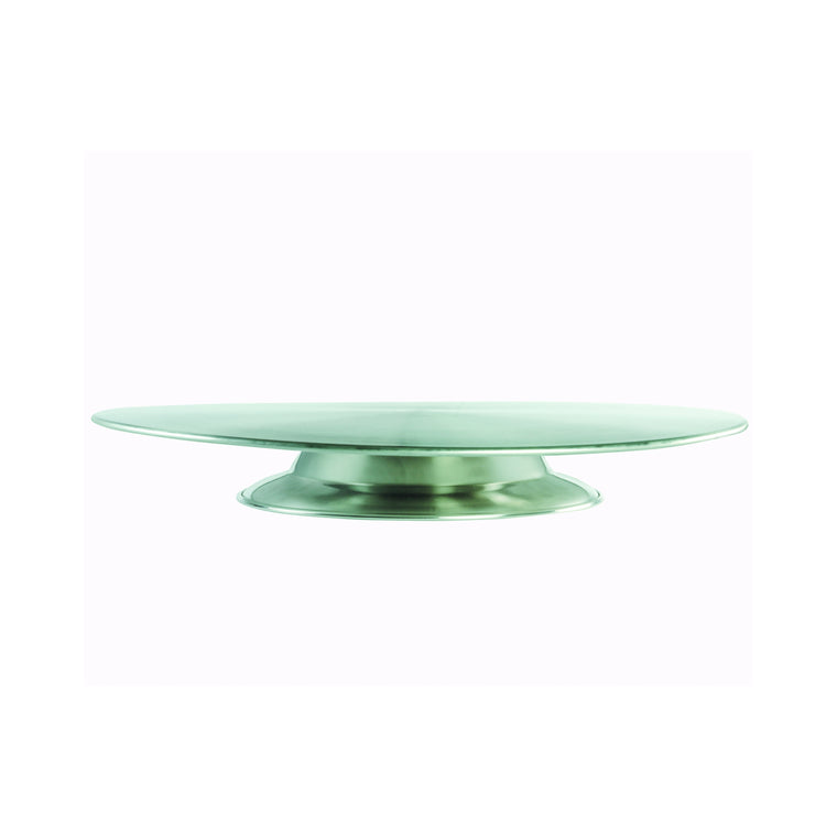 King Metal Stainless Steel Cake Stand Revolving 13x1¾"