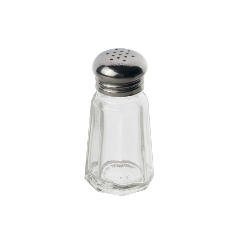 Alegacy Glass Salt/Pepper Shaker, Stainless Steel Top