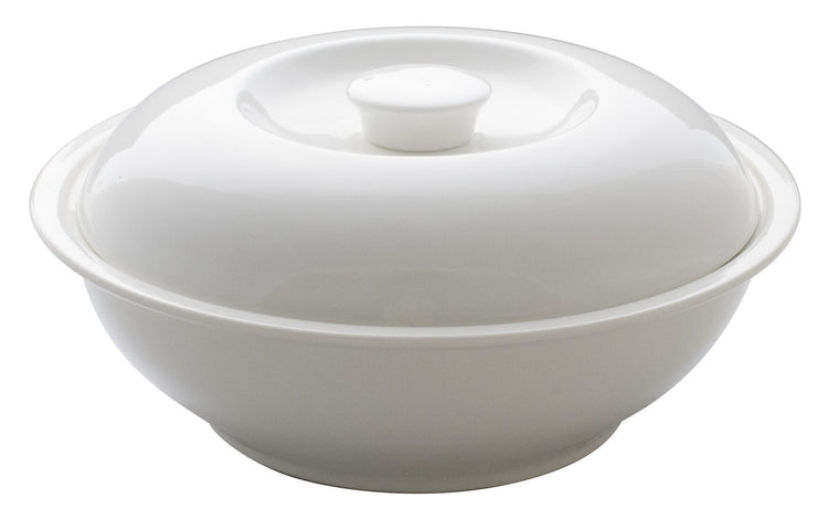Royal White New Bone Casserole with Lid 25.5 cm