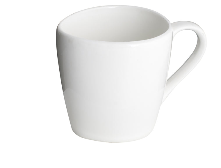 Royal White New Bone Triangle Tea / Coffee Cup 320 cc, 13 cm