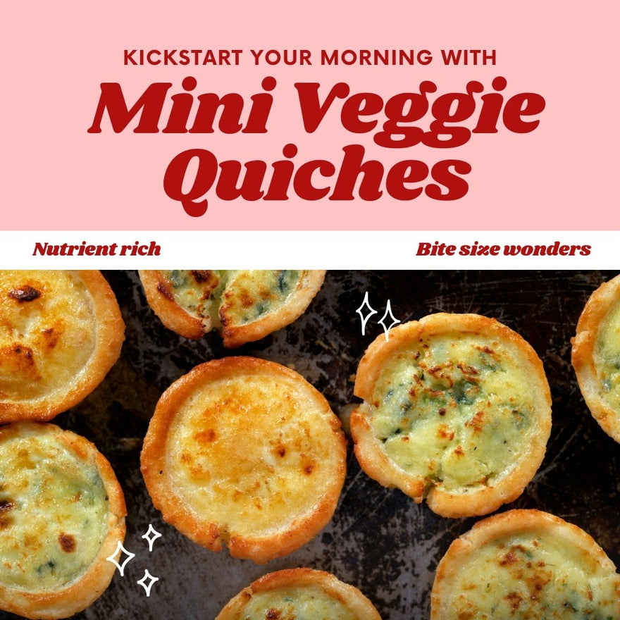 Kickstart Your Mornings with Mini Veggie Quiches