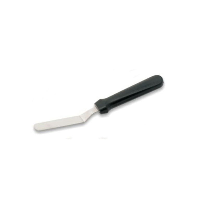 King Metal Stainless Steel Small Offset Spatula Bld. 4" With Plastic Handle
