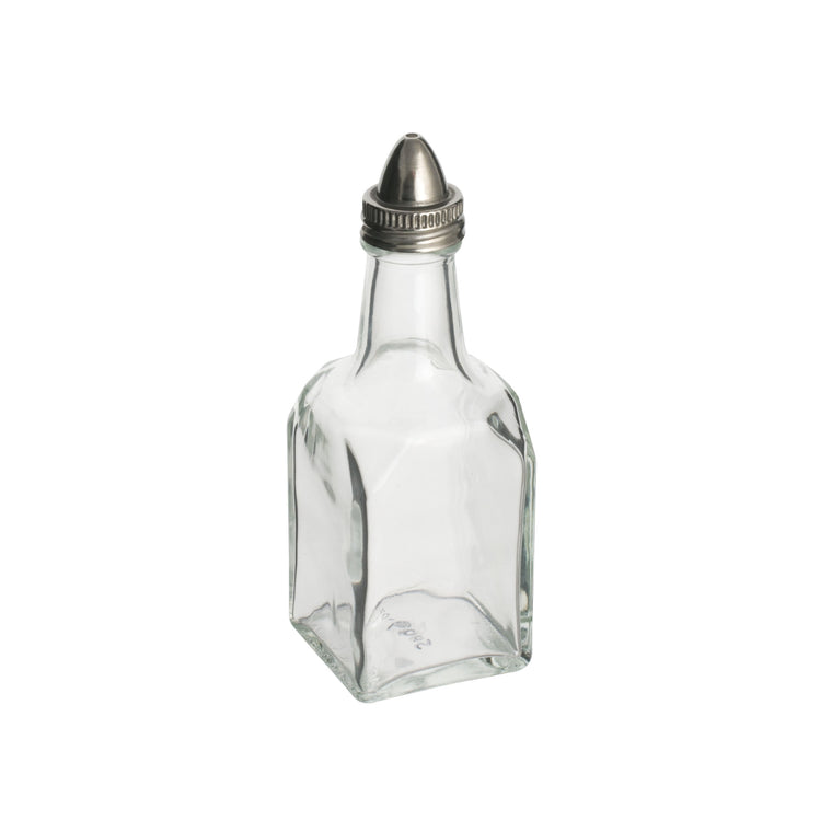 Alegacy Sq Glass Oil/Vinegar Bottle With Stainless Steel Top