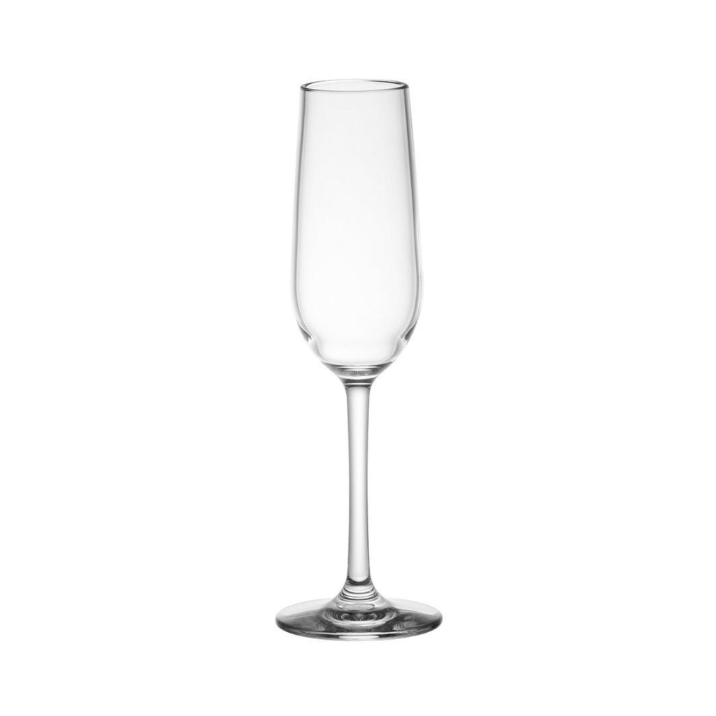 PC FLUTE CHAMPAGNE CLEAR, SET OF 6