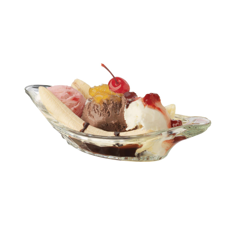 Libbey 9" Banana Split / Relish Dish, Set of 24