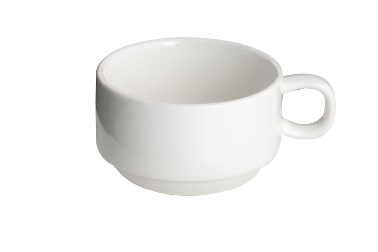 Royal White New Bone Tea / Coffee Cup (Stackable) 200 cc