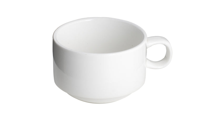 Royal White New Bone Tea / Coffee Cup (Stackable) 210 cc