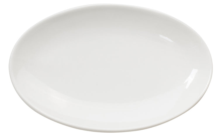 Royal White New Bone Oval Coupe Platter 22.5 cm