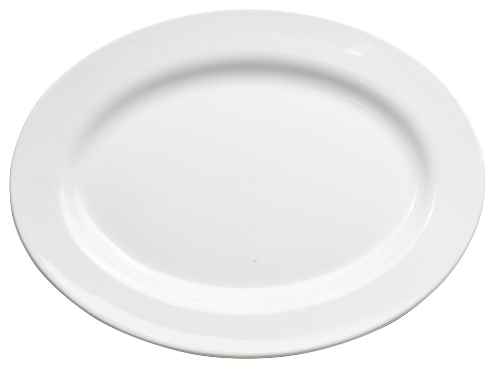 Royal White New Bone Oval Plate 46 cm