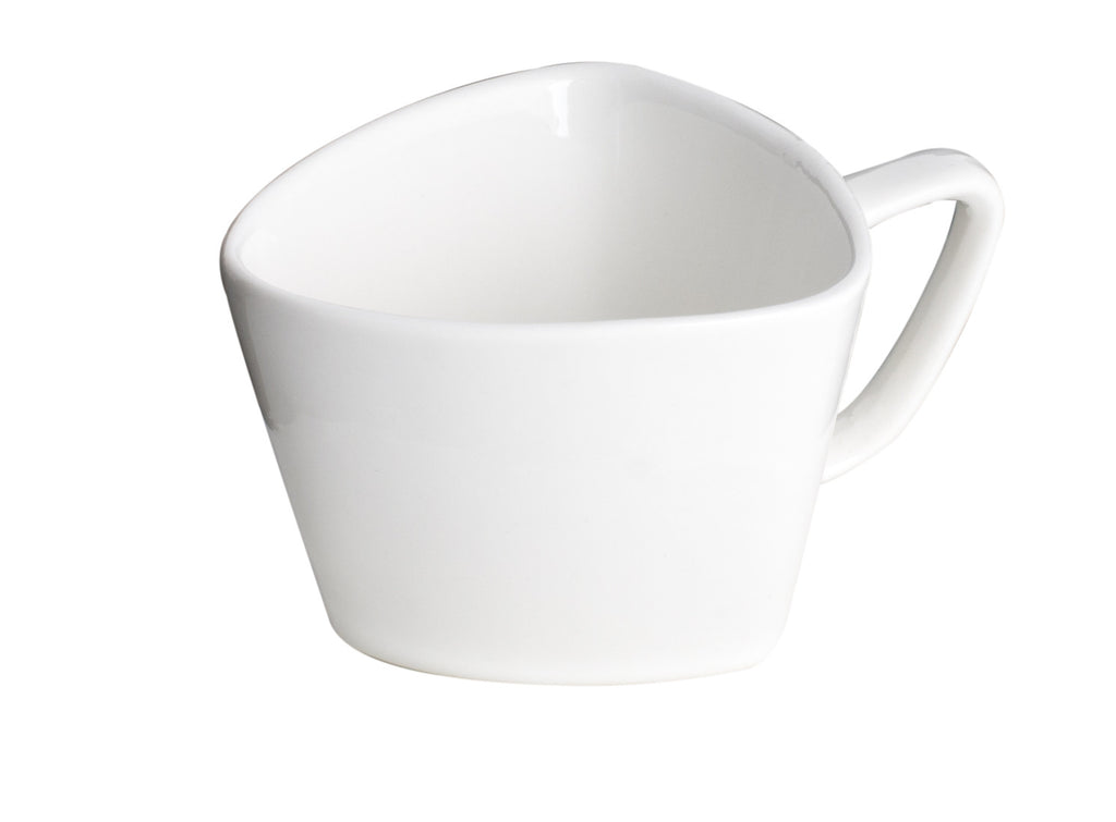 Royal White New Bone Triangle Tea/Coffee Cup 150 cc 11.5 cm