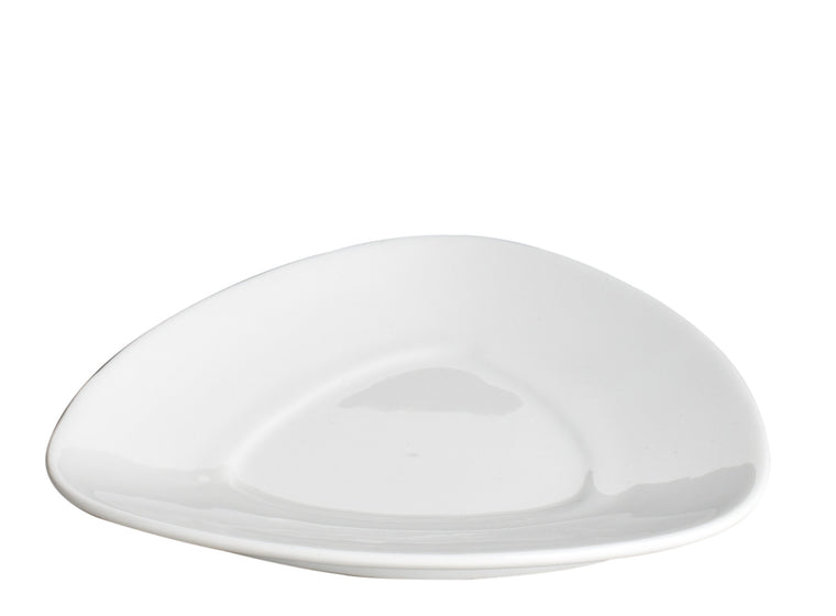 Royal White New Bone Triangle Saucer 13.5 cm