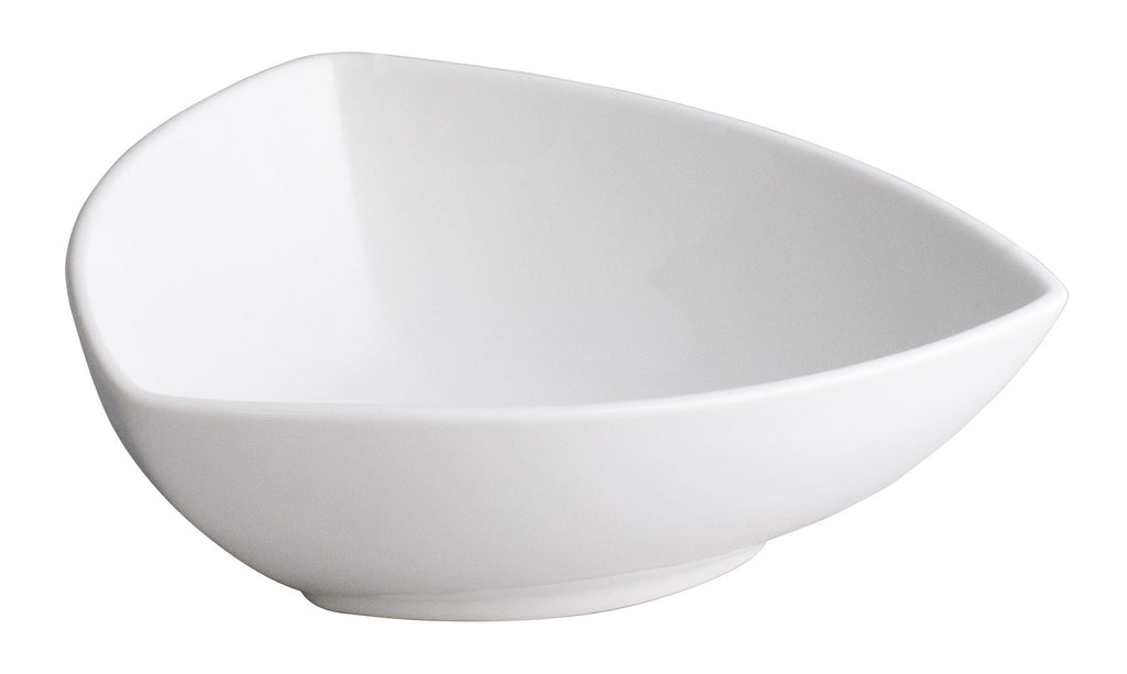 Royal White New Bone Triangle Bowl 19 cm