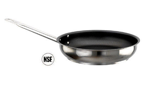 Paderno Stainless Steel Frypan With Non-Stick Coating