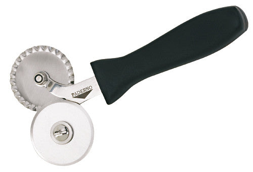 Paderno Plain/Fluted Double Pastry Wheel D55 mm