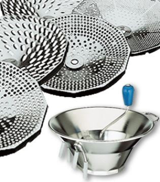 Paderno Stainless Steel Vegetable Mill/Sieve With 3Discs
