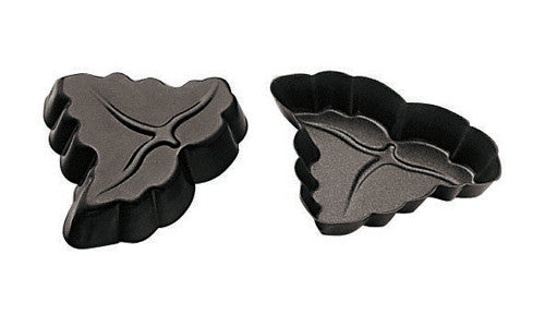 Paderno Non-Stick Wine Leaf Tart Mould 12x2 cm