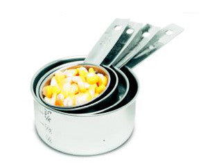 King Metal Stainless Steel Measuring Cups Set 4@S