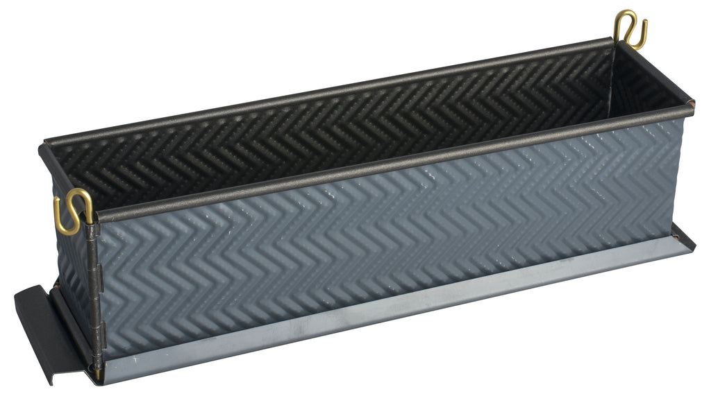 Matfer Exopan Non-Stick Rect Pate Mould With Ridge 30x7x8 cm