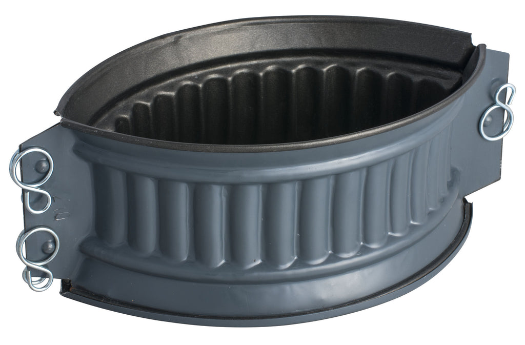 Matfer Exopan Non-Stick Oval Pate Mould Flutes 21x14x9 cm