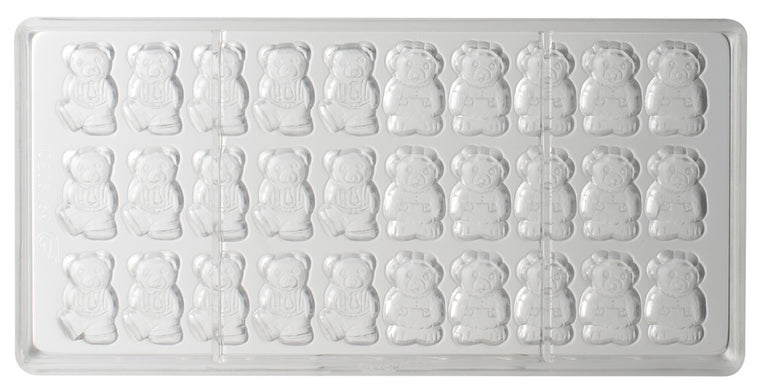 Matfer Chocolate Moulds Polycarbonate Little Teddy Bear 30P