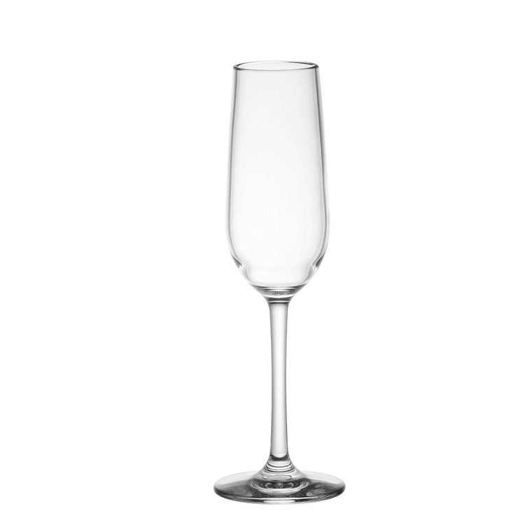 PC FLUTE CHAMPAGNE CLEAR, SET OF 6