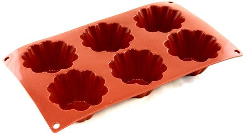 Paderno Flexible Non-Stick Baking Mould -  Brioche 79 x 37mm