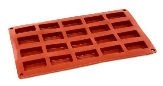 Paderno Flexible Non-Stick Baking Mould -  Mini Financier 49 x 26 x 11mm