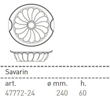 Paderno Flexible Non-Stick Baking Mould -  Savarin 240 x 60mm