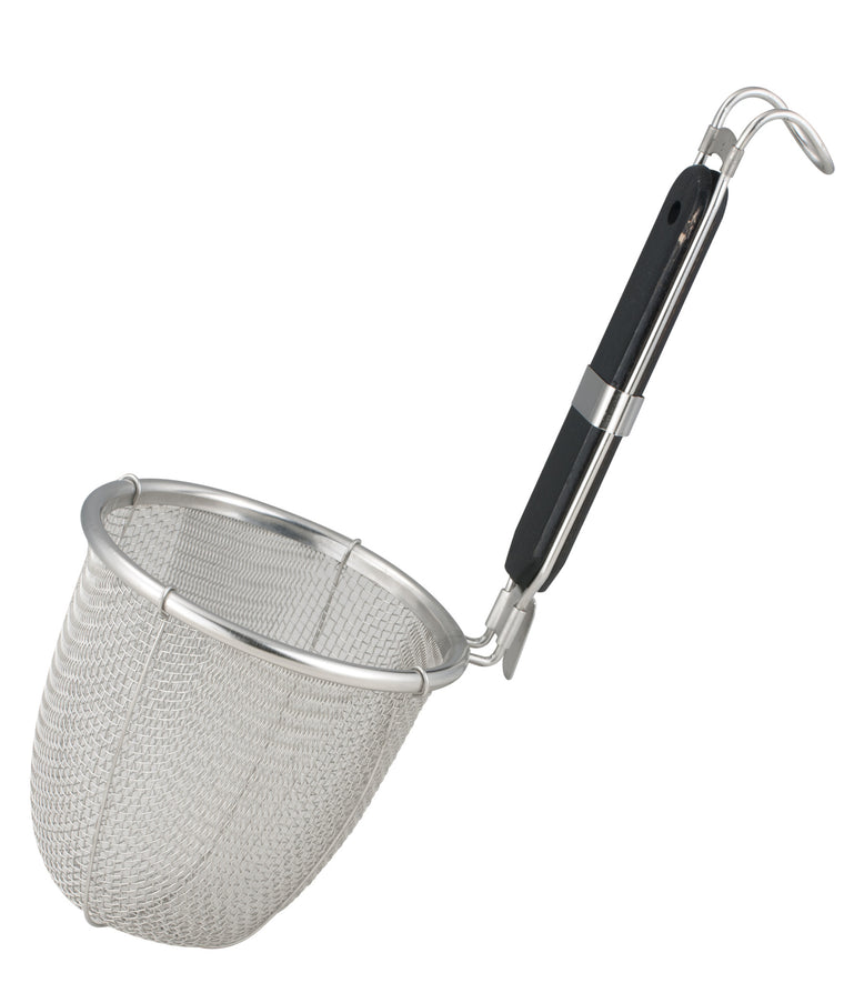 Stainless Steel Noodle Strainer, 13 cm , Wooden Handle