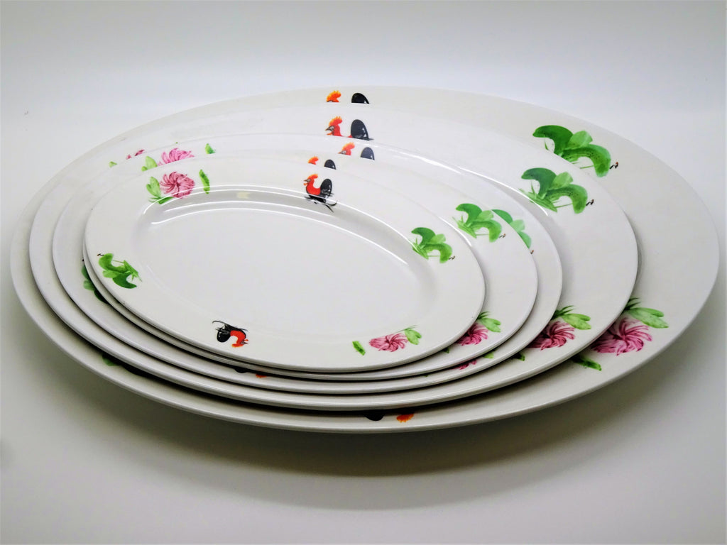 Oval Plate, Set of 6